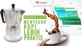 Perkakas Nankai Moka Pot 3 Cup Espresso Coffee Maker 3 Cup