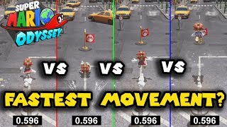 Super Mario Odyssey: Movement Speed Analysis - What is the Fastest / Most Efficient?