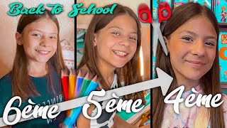 MON EVOLUTION / MES FOURNITURES SCOLAIRES AU FIL DES ANNEES !