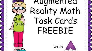 Math Task Cards with Augmented Reality FREEBIE