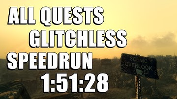 Fallout 3 All Quests Glitchless Speedrun in 1:51:28 [WR]