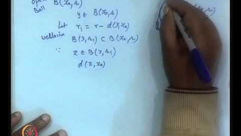 Mod-01 Lec-03 Various Concepts in a Metric Space