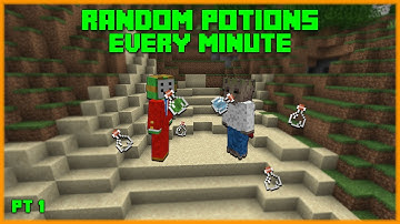 Minecraft but random potion effects every minute [Pt:1]