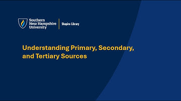 Understanding Primary, Secondary, and Tertiary Sources