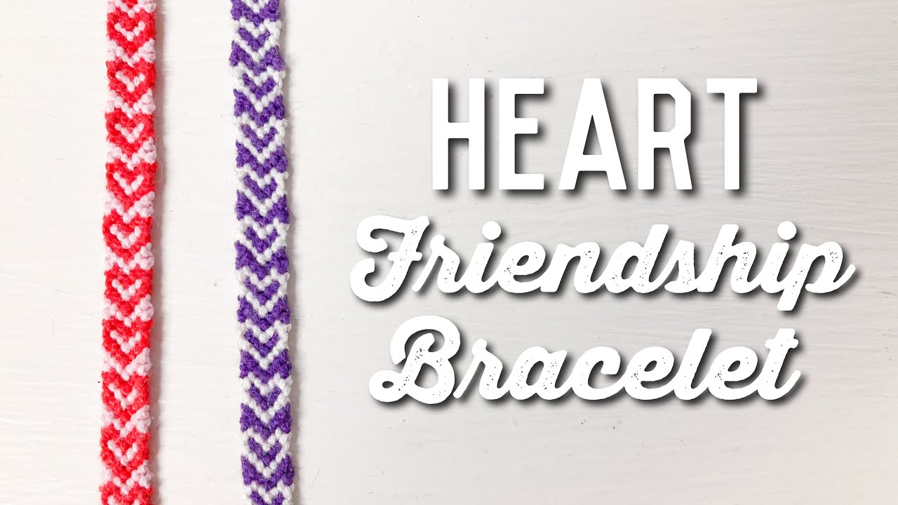 Double Heart Gradient Macrame Friendship Bracelet  Easy Tutorial for  Beginners  YouTube