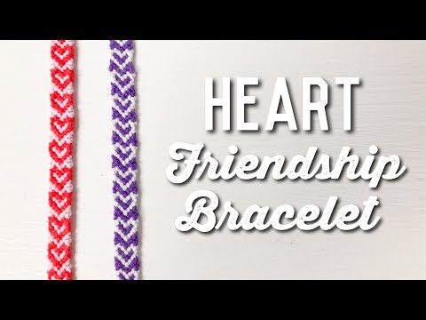 DIY Braided Heart Friendship Bracelet #love - YouTube