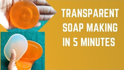 HOW TO MAKE TRANSPARENT BAR SOAP USING STOVE AND STAINLESS POT