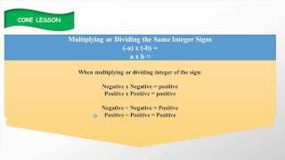 multiplying and dividing integer rules