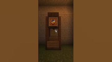 How To Make A Realistic Working Clock In Minecraft 🕜#shorts #minecraft