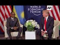 Trump meets Rwandan president on sidelines of Davos summit