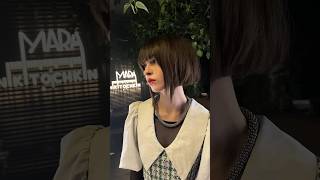 Textured Bob with accentuated strands #haircuttutorial #hairstyletutorial
