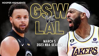 Golden State Warriors vs Los Angeles Lakers Full Game Highlights | Mar 5 | 2023 NBA Season