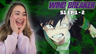 THIS SHOW IS ACTUALLY GOOD?! 🤯  | WIND BREAKER Episode 1 & 2 REACTION