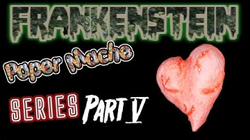 Paper Mache FRANKENSTEIN head (part 5)| painting the inside of the head |
