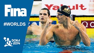 Cesar Cielo | Interview (100m Freestyle) | 2014 FINA World Swimming Championships Doha