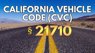 Ticket snipers is the #1 resource to fight and beat traffic violations
issued in california. california vehicle code 21710 when a driven
downhi...