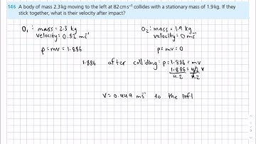 Using conservation of linear momentum to calculate velocity (Topic 2.4)