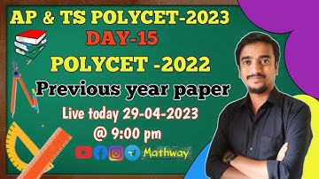 POLYCET - 2023. AP POLYCET-2022 QUESTION PAPER