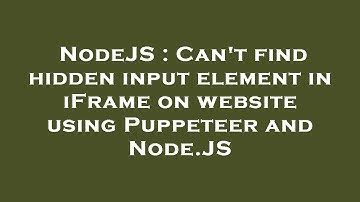 NodeJS : Can