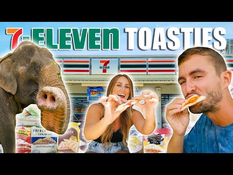 Eating ONLY 7-ELEVEN TOASTIES For 24 Hours In Thailand