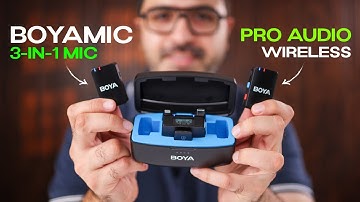 BOYAMIC 3-in-1 Wireless Mic - HIGH QUALITY Audio with Internal Recording
