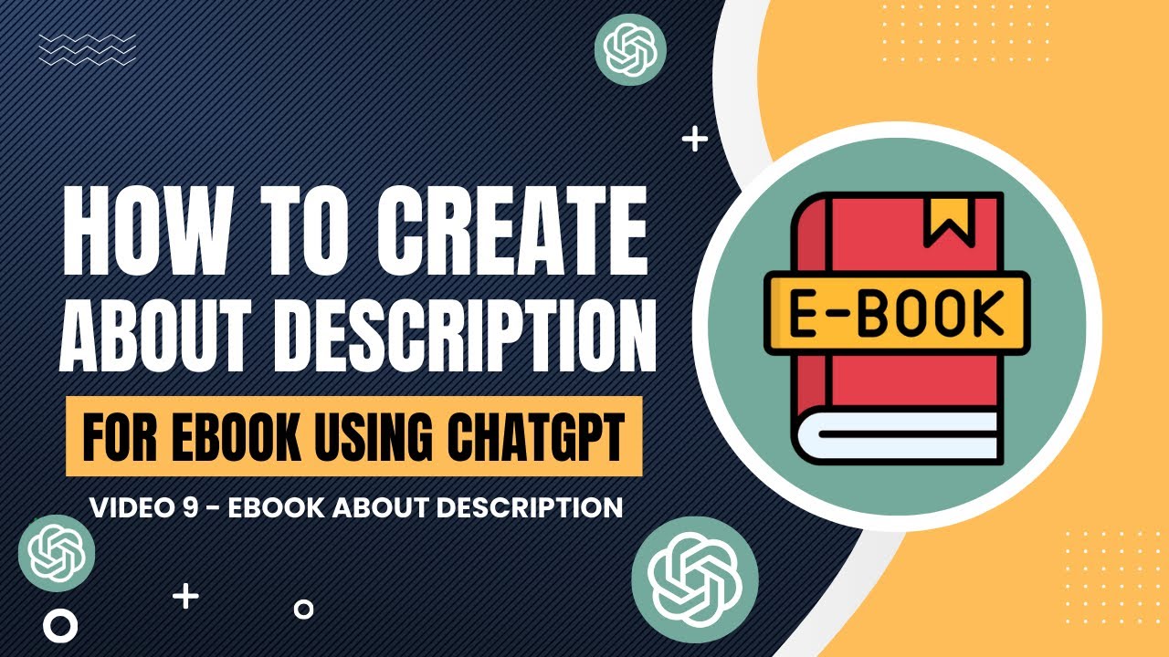 How To Create About Description For eBook Using ChatGPT - YouTube