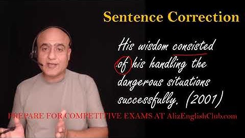 His wisdom consisted of his handling... |CSS precis and composition paper 2001 solved|Part4(a)