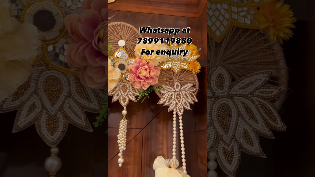 Designer Toran, Bandanwar making at home// Evil eye Door hanging, Home Decor 2025