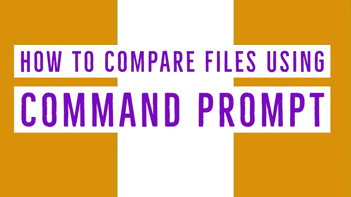 How to Compare Files using Windows Command Prompt | Command prompt tips & tricks