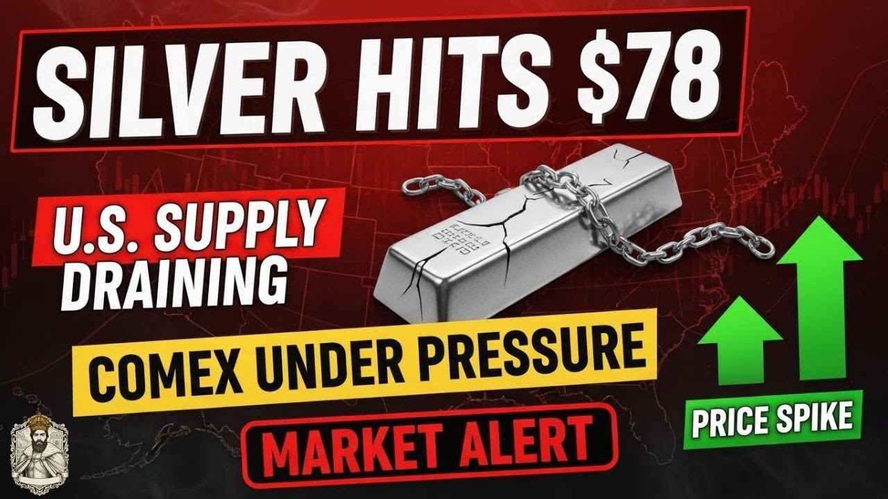 Silver Breaks $78 Overseas — U.S. Supply Stress Emerges