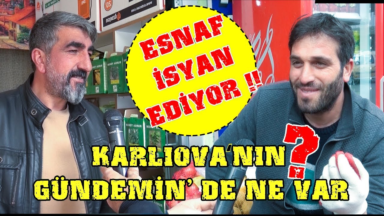 KARLIOVA ( Kanireş) ESNAFI son durum ve Görüşleri...| Sokak Röportajları