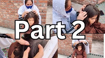 Part 2 of Two village girls did nits piking with real sound