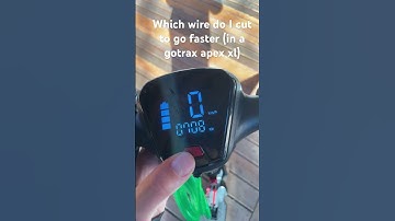 Which wire do I cut in a Gotrax apex xl to go faster #gotrax