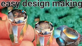How to make a silver ring.very easy making
