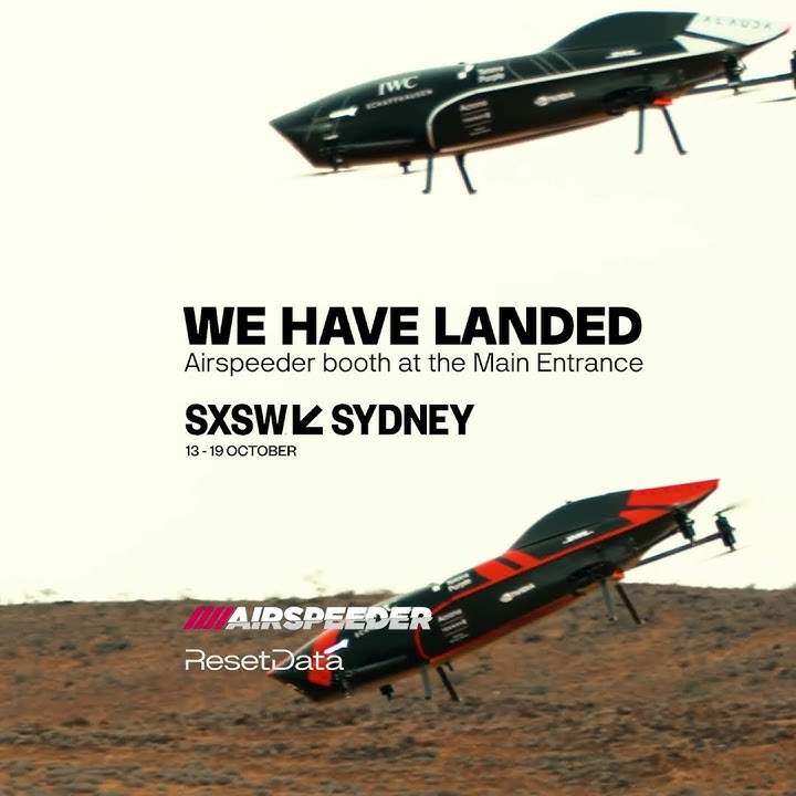We’ve touched down at @sxswsyd  #airspeeder #techinnovation #ai