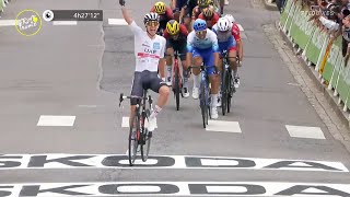 Tadej Pogačar Storms Ahead To Stage 6 Win | Final 1K 2022 Tour De France