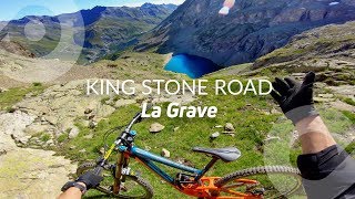 6000 ft DESCENT DOWN A CRAZY ALPINE TRAIL! // KING STONE ROAD, La Grave, France