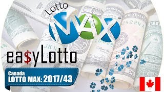 Lotto Max numbers 27 Oct 2017