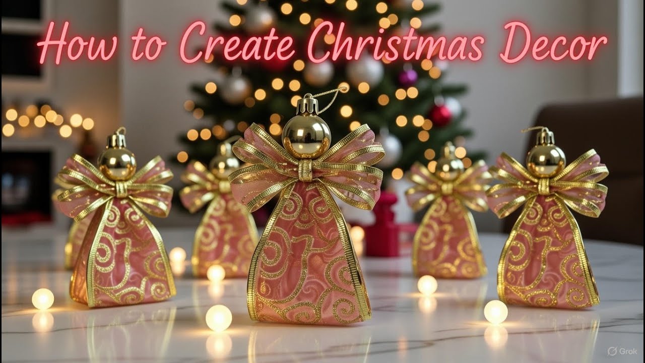 DIY Christmas Angel in Just 5 Minutes ✨ So Easy!