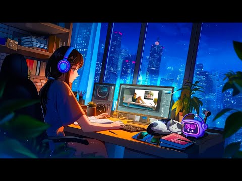 Late Night Vibes 🌙 Study music ~ Study / relax / stress relief ~ Chill lofi mix