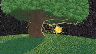 Studio Ghibli Tree Fireworks Animation - Toon Boom Harmony