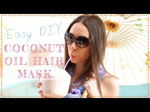 DIY coconut oil hair mask | Natural dry hair remedy