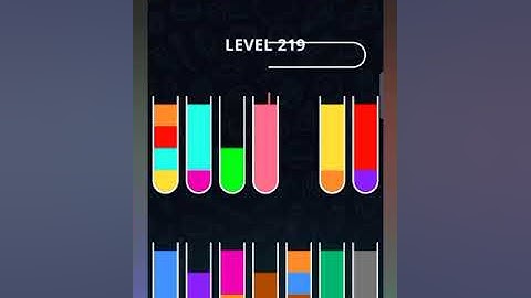 Color sort puzzle Level 219