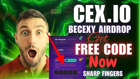 CEX.IO airdrop: How to get the code without stress and claim the airdrop #cexp #becexy