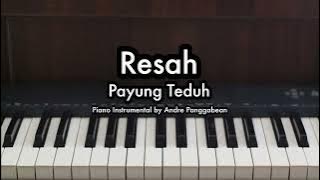 Resah - Payung Teduh | Piano Karaoke by Andre Panggabean