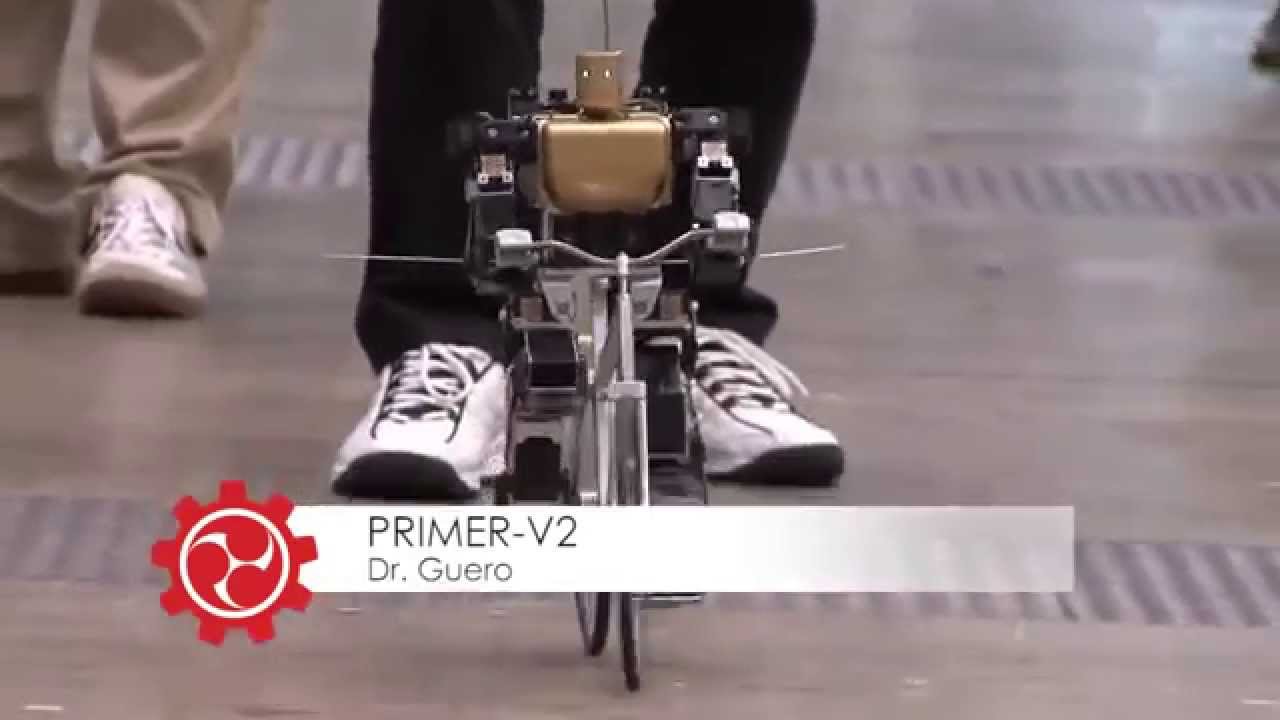 PRIMERV2 Robot Riding a Bicycle YouTube