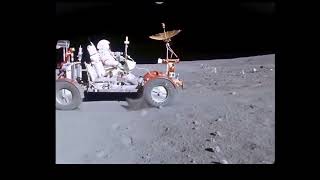 4k, 60 fps Apollo 16 Lunar Rover  Grand Prix  1972 April 21, Moon