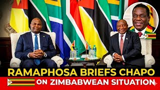 Chapo Meets Ramaphosa Over Zimbabwe Crisis – Key Feedback Revealed