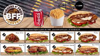 Menuboard digital Fastfood