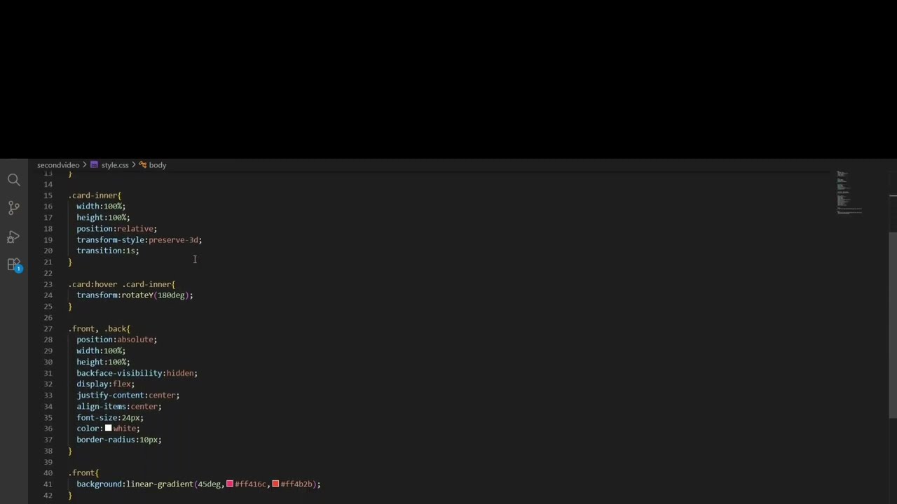 3D Flip Card Animation using HTML & CSS